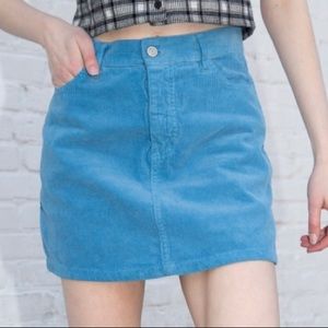Blue Corduroy Brandy Melville skirt